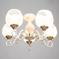 Люстра "Патриция" 5х40Вт Е27 Белый, золото 56х56х35см Люстра "Патриция" 5х40Вт Е27 Белый, золото 56х56х35см