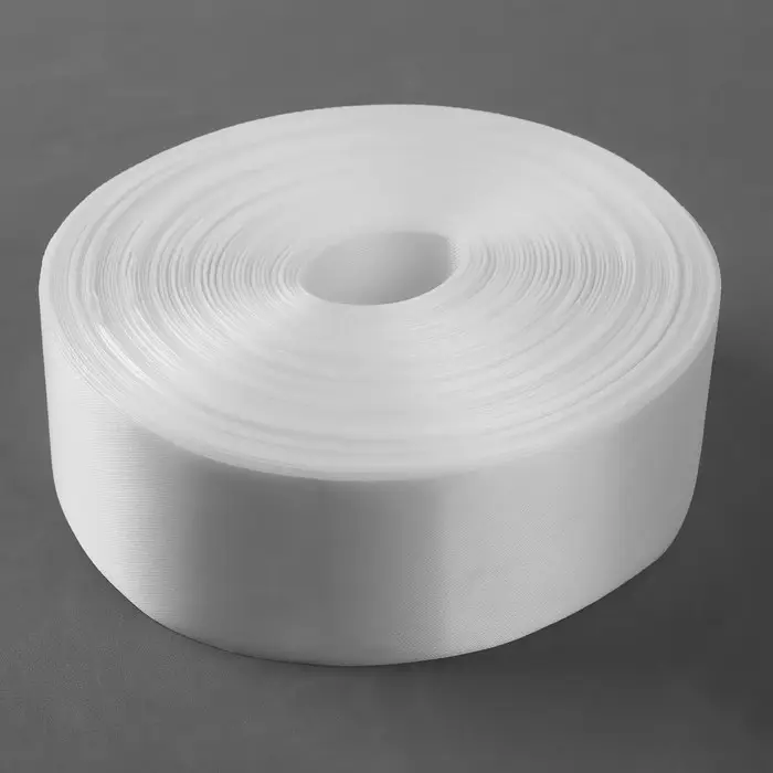 Лента атласная, 50 мм &times; 100 &plusmn; 5 м, цвет тёплый белый