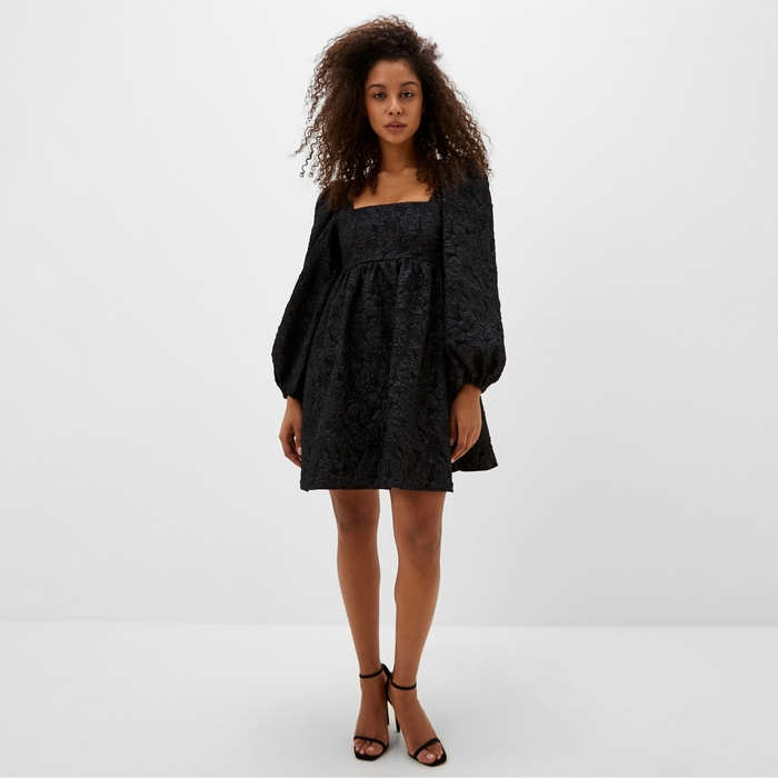 Платье женское с бантом MIST, размер L, черный Платье женское с бантом MIST, размер L, черный