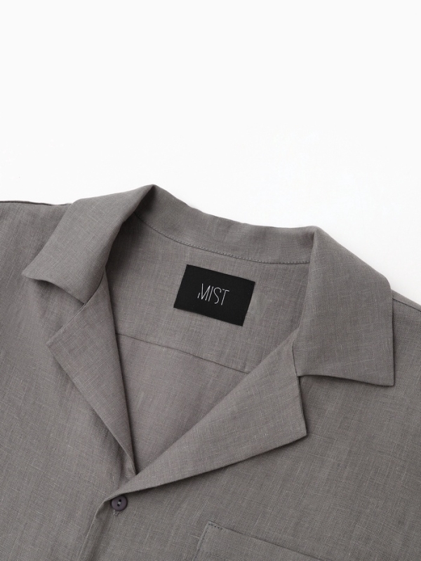 Рубашка мужская с коротким рукавом MIST р.52, серый