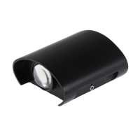 Светильник фасадный &laquo;Полусфера&raquo;, FSD-007, 2Вт, 3000К, 1 луч, IP65, 220В, металл, черный