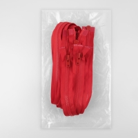 Молния «Трактор», №8, разъёмная, 2 замка, замки автомат, 100 см, цвет красный, цена за 1 штуку Молния «Трактор», №8, разъёмная, 2 замка, замки автомат, 100 см, цвет красный, цена за 1 штуку