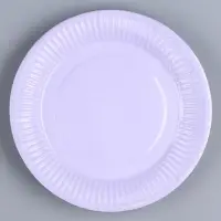 Тарелка одноразовая бумажная &laquo;Лаванда&raquo;, однотонная