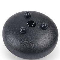 Глюкофон - музыкальный инструмент, цветок черный, 11 лепестков, 18 х 18 х 11 см