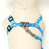 Комплект "Классика", капрон, поводок 120 х 1 см, ОГ 21-35 см, голубой Комплект "Классика", капрон, поводок 120 х 1 см, ОГ 21-35 см, голубой