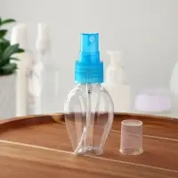 Бутылочка для хранения, с распылителем, 45 мл, голубая