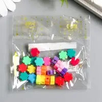 Бусины для творчества PVC "Яркие цветочки" набор 25 шт 0,5х0,9х0,9 см