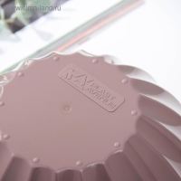 Кашпо для цветов с автополивом &laquo;Ракушка&raquo;, 2,4 л, d=22см, h=10,5 см, цвет мокко