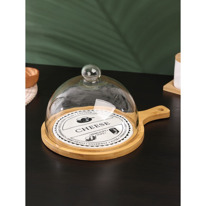 Блюдо для сыра с крышкой &laquo;Эстет&raquo;, 31,5&times;23&times;18 см