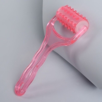 Массажёр - роллер, с шипами, 19 &times; 9 &times; 3,5 см, универсальный, цвет МИКС