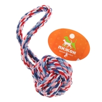 Игрушка канатная "Мяч с петлей", до 65 гр, микс цветов Игрушка канатная "Мяч с петлей", до 65 гр, микс цветов