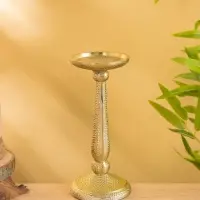 Подсвечник &laquo;Нью-Дели&raquo;, 22 см, алюминий, золото