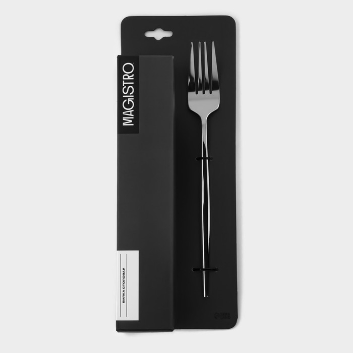 Набор вилок столовых из нержавеющей стали Magistro &laquo;Блинк&raquo;, длина 21,5 см, 6 шт, цвет серебряный
