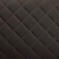 Органайзер кофр в багажник автомобиля Cartage саквояж, экокожа стеганая, 30 см, коричневый