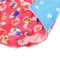 Многоразовый подгузник &laquo;Веселые зверята&raquo;, 3-15 кг, цвет красный, Крошка Я