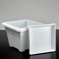 Горшок с поддоном &laquo;Квадро&raquo;, 12,2 л, цвет мраморный