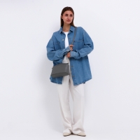 Сумка женская кросс-боди на молнии, цвет серый Сумка женская кросс-боди на молнии, цвет серый