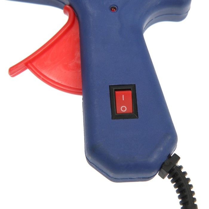 Клеевой пистолет ТУНДРА, 30 Вт, 220 В, выключатель, индикатор, антикапля, шнур 1.2 м, 7 мм Клеевой пистолет ТУНДРА, 30 Вт, 220 В, выключатель, индикатор, антикапля, шнур 1.2 м, 7 мм