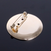 Основа для броши с круглым основанием СМ-367, (набор 5 шт.) 35 мм, цвет золото Основа для броши с круглым основанием СМ-367, (набор 5 шт.) 35 мм, цвет золото