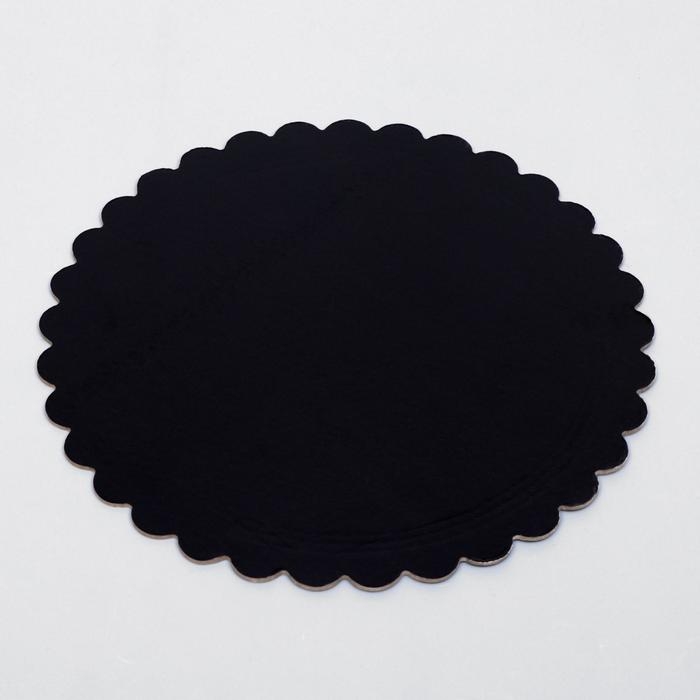 Подложка усиленная, волна, 30 см, золото-черный, 3,2 мм