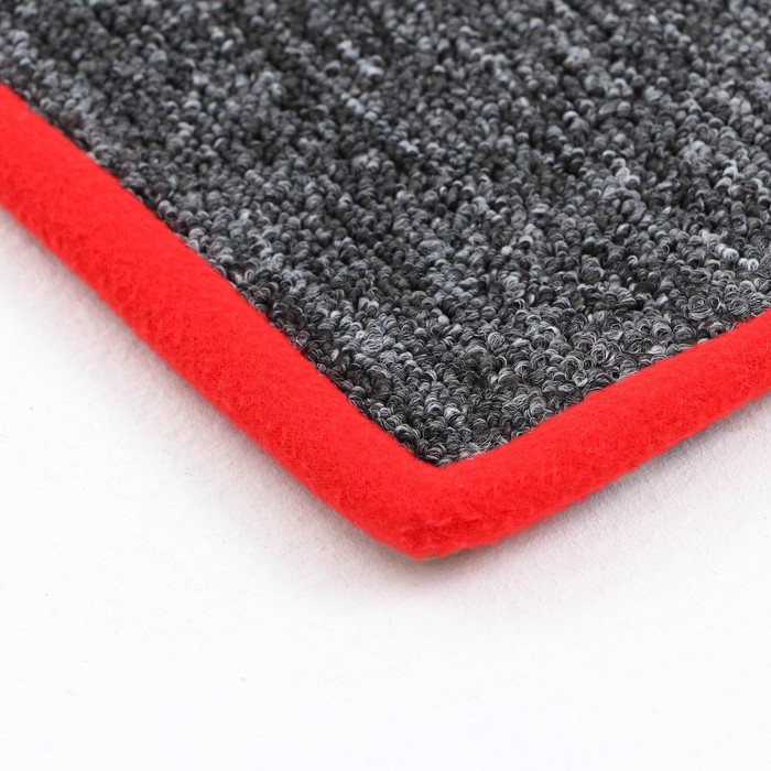 Когтеточка  угловая малая, ковролиновая с пропиткой, 55 х 11 см, микс