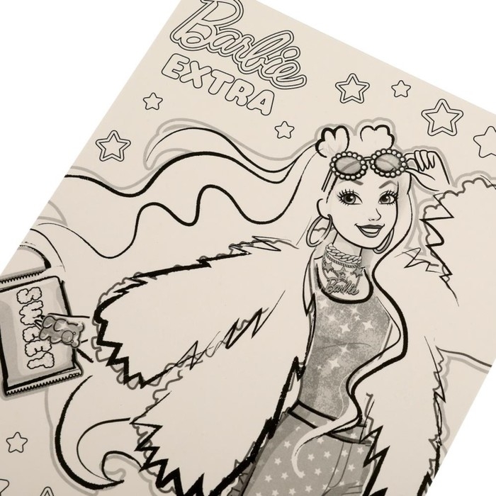 Набор творчества &laquo;Барби&raquo; картина светящаяся в темноте (неоновая раскраска)