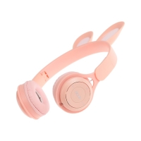 Наушники беспроводные Y08R, накладные, детские, BT 5.1, подсветка, 400 мАч, розовые Наушники беспроводные Y08R, накладные, детские, BT 5.1, подсветка, 400 мАч, розовые