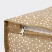 Кофр для хранения вещей Доляна Points, ПВХ окно, 45&times;30&times;20 см, цвет бежевый