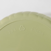 Горшок для цветов с поддоном &laquo;Ротанг&raquo;, 2 л, цвет оливковый