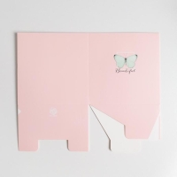 Коробка подарочная для цветов с PVC крышкой, упаковка, &laquo;Beautiful&raquo;, 12 х 12 х 12 см