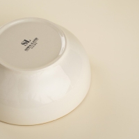 Набор мисок фарфоровых SL Home &laquo;Леггеро&raquo;, 1,2 л, d=18,5 см, цвет бежевый