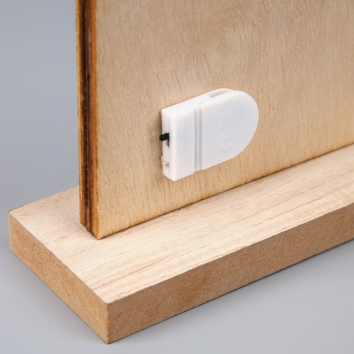 Подвеска световая "Городок", 30х6х21 см, 12 LED, CR2032x1 (в компл.), свечение тёплое белое