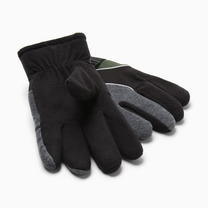 Перчатки мужские двухслойные MINAKU цв.серый/хаки, р-р 26 см Перчатки мужские двухслойные MINAKU цв.серый/хаки, р-р 26 см