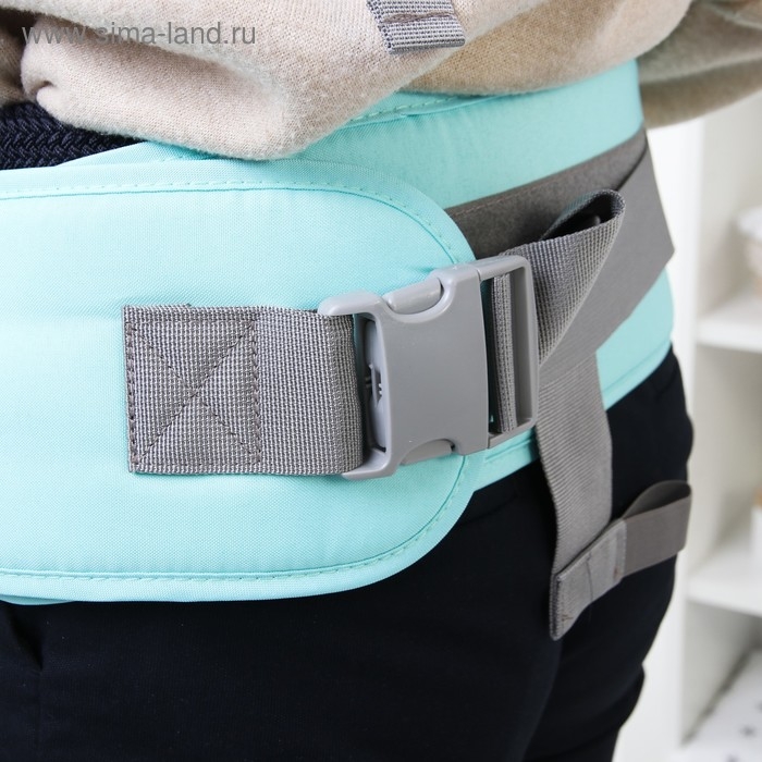 Рюкзак-кенгуру, хипсит для малыша &laquo;Рыбки&raquo;, от 3 до 20 кг., цвет бирюзовый