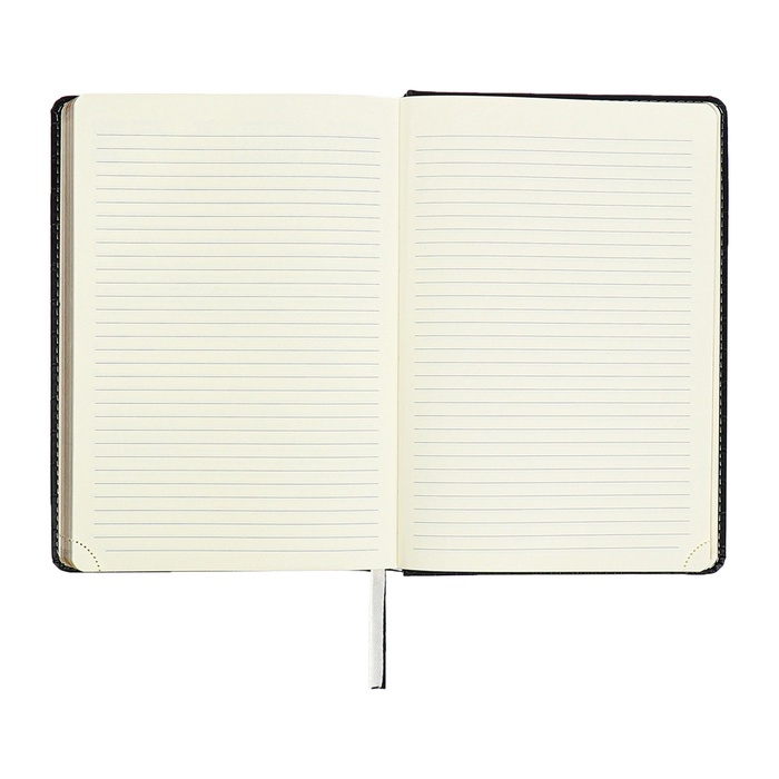 Ежедневник датированный 2024 A5 176 листов, deVENTE.Wild, твёрдая обложка из искусственной кожи, золотой срез, ляссе, кремовый блок 70 г/м2, чёрный