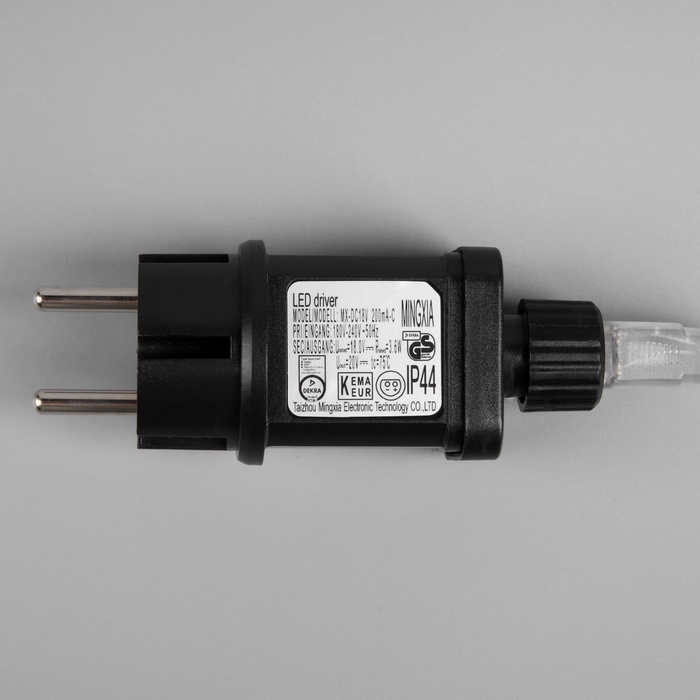 Гирлянда &laquo;Нить&raquo; 100 м роса, IP44, серебристая нить, 1000 LED, свечение мульти, 18 В