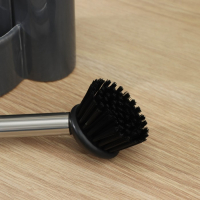 Дозатор для моющего средства Доляна «Милитари», 370 мл, с губкой и щёткой, цвет серый Дозатор для моющего средства Доляна «Милитари», 370 мл, с губкой и щёткой, цвет серый