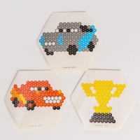 Аквамозаика с декорациями &laquo;Тачки&raquo;, 3 фигурки, 300 шариков