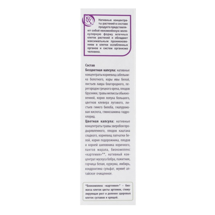 Комплекс &laquo;Сустарад&raquo;, натуральный, здоровые суставы, 30 капсул по 0,5 г