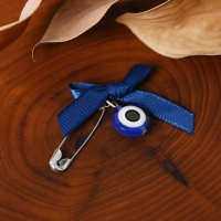 Булавка-оберег «Для ребёнка», 3 см, цвет синий в серебре Булавка-оберег «Для ребёнка», 3 см, цвет синий в серебре