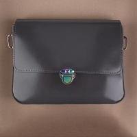 Застёжка для сумки, 3 &times; 3 см, цвет бензин