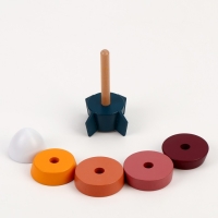 Деревянная пирамидка «Ракета» 7 × 7 × 17 см Деревянная пирамидка «Ракета» 7 × 7 × 17 см