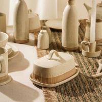 Маслёнка керамическая SL Home &laquo;Виенто&raquo;, 18,5&times;13&times;10,5 см, цвет бежевый