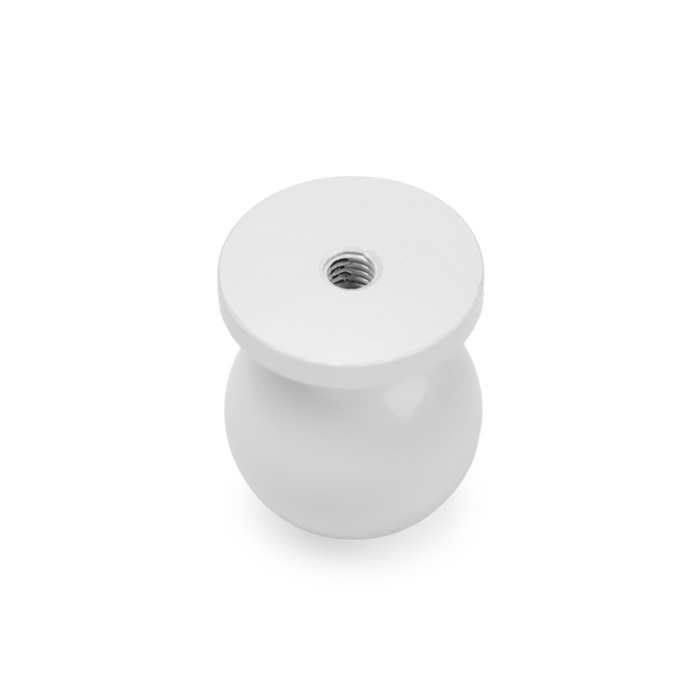 Ручка кнопка CAPPIO RK146, d=20 мм, цвет белый