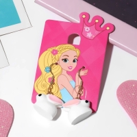 Серьги детские &laquo;Выбражулька&raquo; зайчики, цвет бело-розовый в золоте