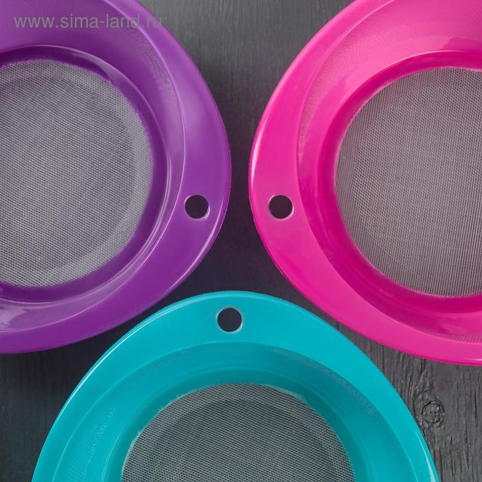 Сито для просеивания, 23,5&times;21&times;7 см, цвет МИКС