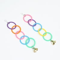 Игрушка для птиц "Разноцветные кольца" 5 шт Игрушка для птиц "Разноцветные кольца" 5 шт