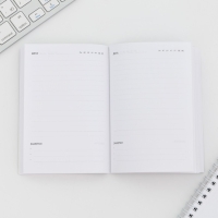 Подарочный набор: ежедневник А6, 80 л. и термостакан 250 мл "Будь всегда впереди"