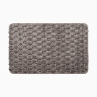 Коврик для ванной Этель &laquo;Ромбы&raquo;, цв. светло-серый, 50х80 см