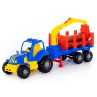 Трактор &laquo;Крепыш&raquo; с полуприцепом-лесовозом, МИКС